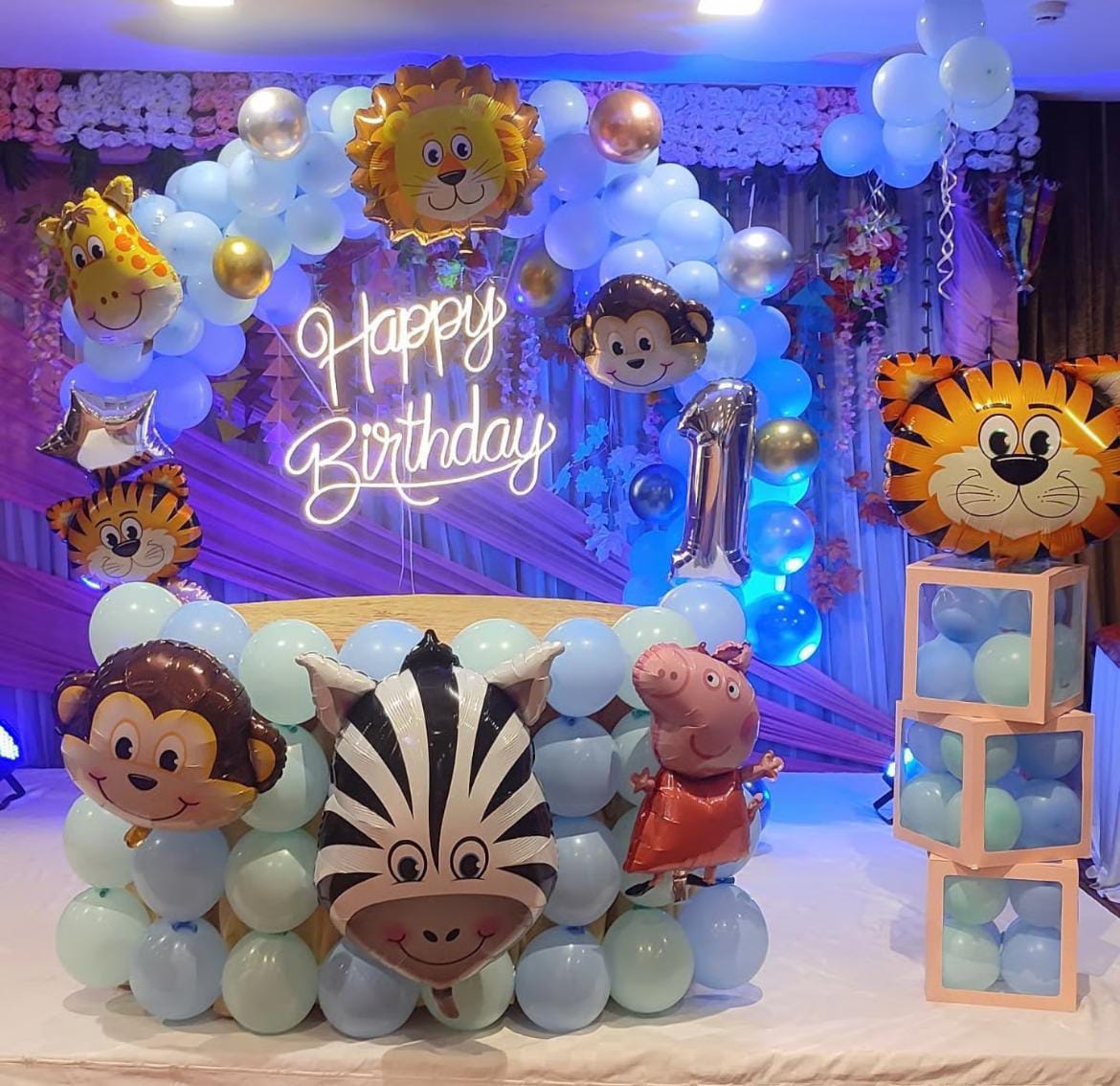 Jungle Animals Kids Birthday Ring Decoration – birthday decoration by ARVDecor