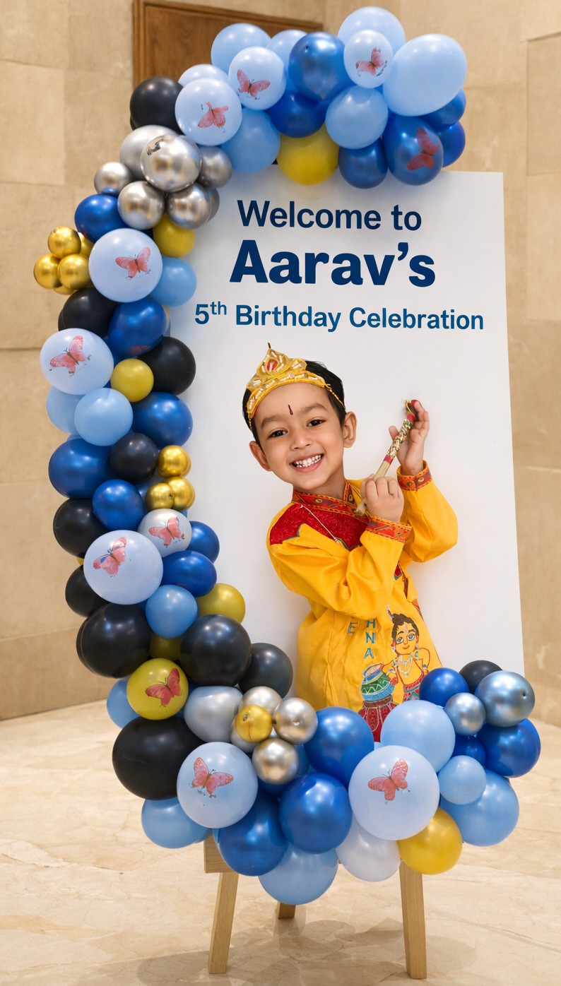 Baby Boss Photo Welcome Ring Decoration – welcome baby decoration by ARVDecor