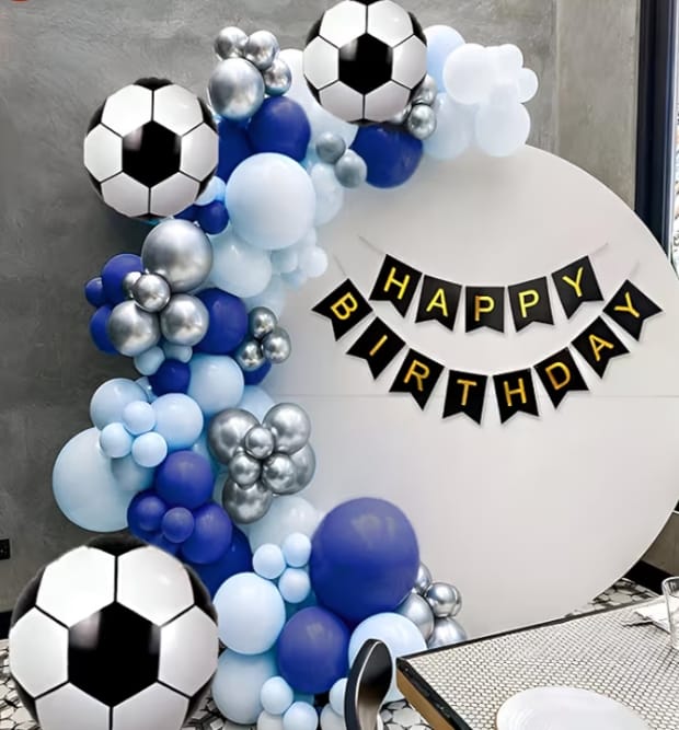 Football Theme Birthday Ring Backdrop – birthday decoration by ARVDecor
