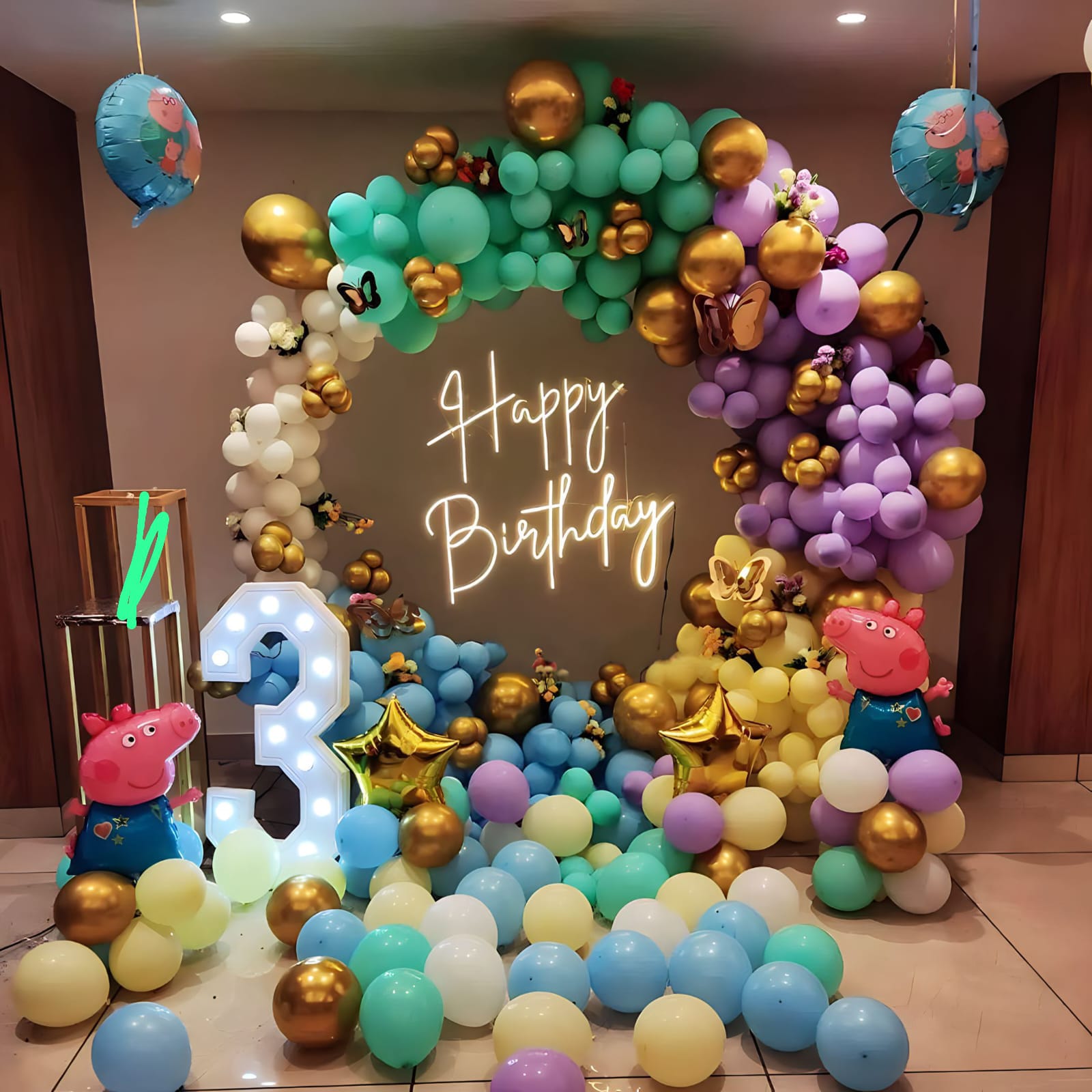 Peppa Pig Pastel Ring Birthday Decoration – birthday decoration by ARVDecor