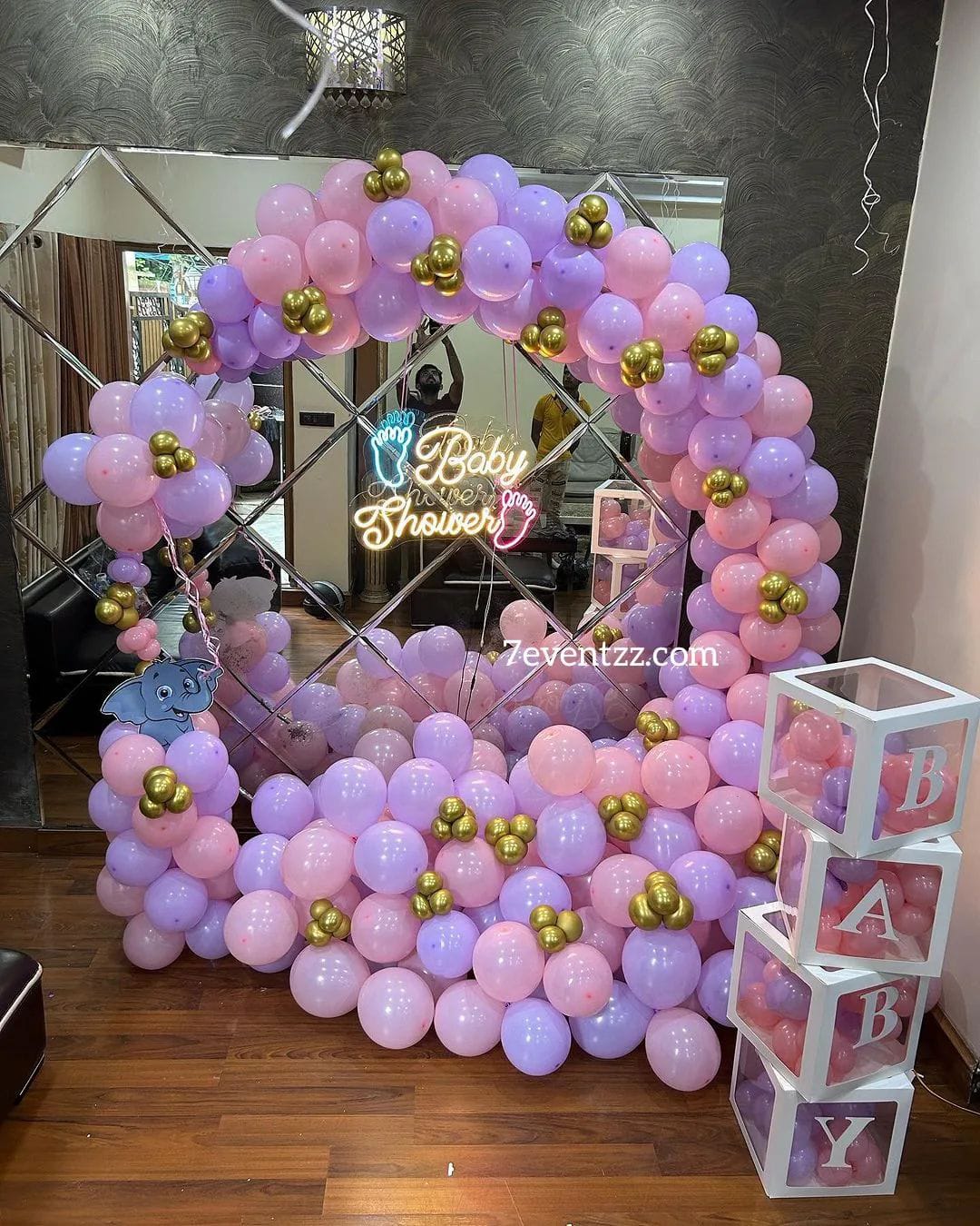 Pastel Baby Shower Ring Setup – welcome baby decoration by ARVDecor