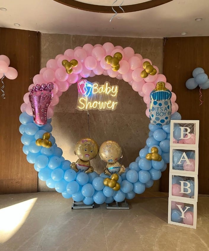 Twin Babies Baby Shower Ring – welcome baby decoration by ARVDecor