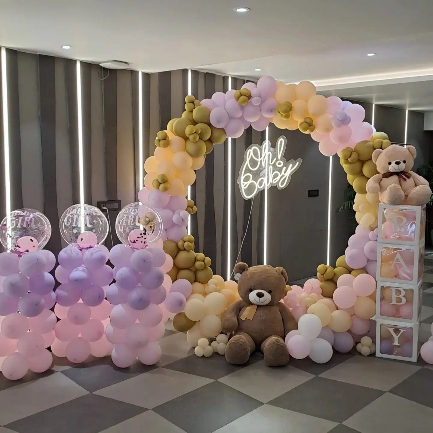 Teddy Baby Shower Ring – welcome baby decoration by ARVDecor