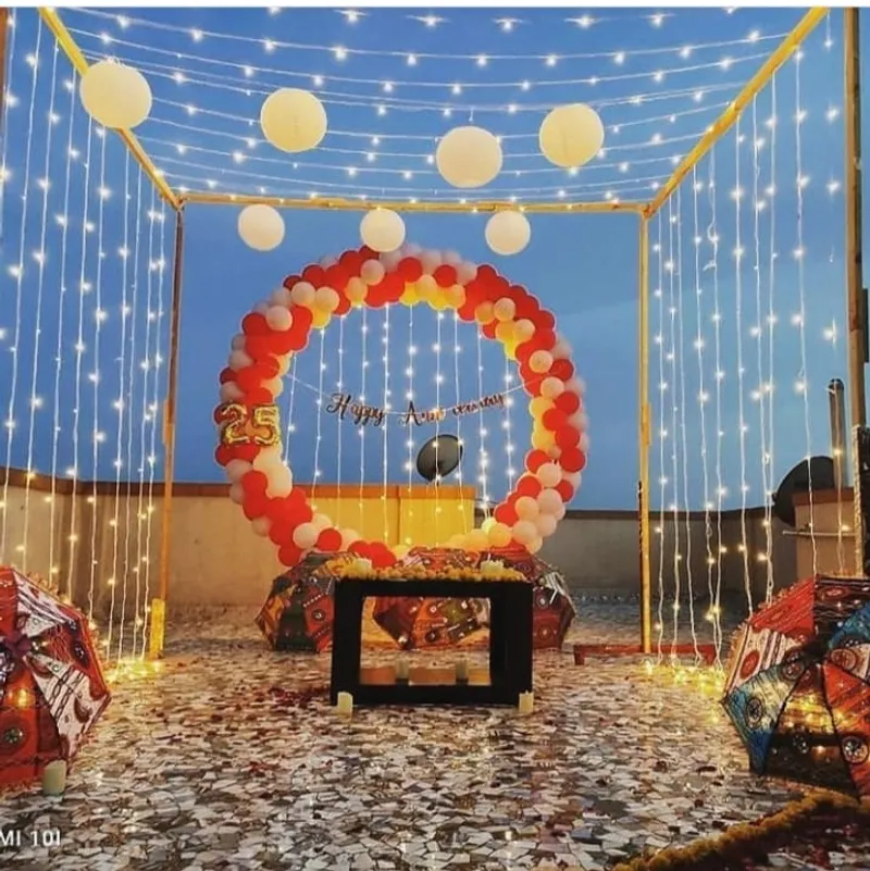 Rooftop Anniversary Decoration 25th – anniversary room decoration by ARVDecor